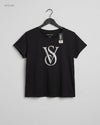 UK Imported secondhand Womens Tshirts - VICTORIA SECRET brand, Black Cotton, Premium condition, for Womens - Online Thrift Store Peshawar Pakistan