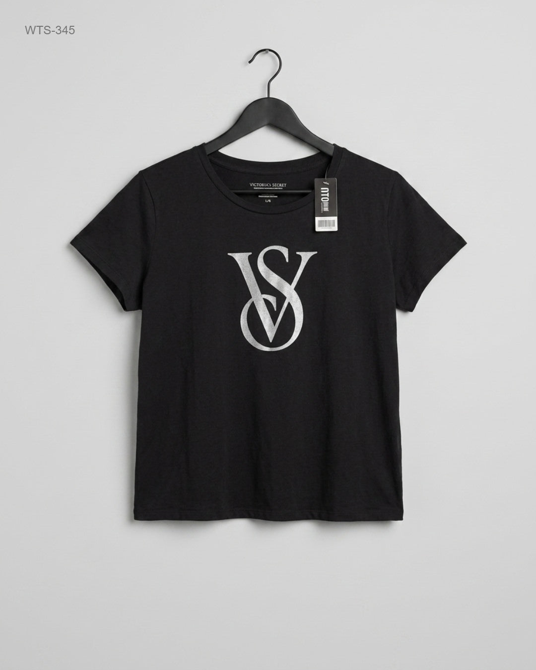 UK Imported secondhand Womens Tshirts - VICTORIA SECRET brand, Black Cotton, Premium condition, for Womens - Online Thrift Store Peshawar Pakistan