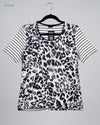 UK Imported secondhand Womens Tshirts - CUT LABEL brand, Black & White Polyester, Premium condition, for Womens - Online Thrift Store Lahore Pakistan