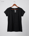 UK Imported secondhand Womens Tshirts - BASICS brand, Black Cotton, Premium condition, for Womens - Online Thrift Store Karachi Pakistan