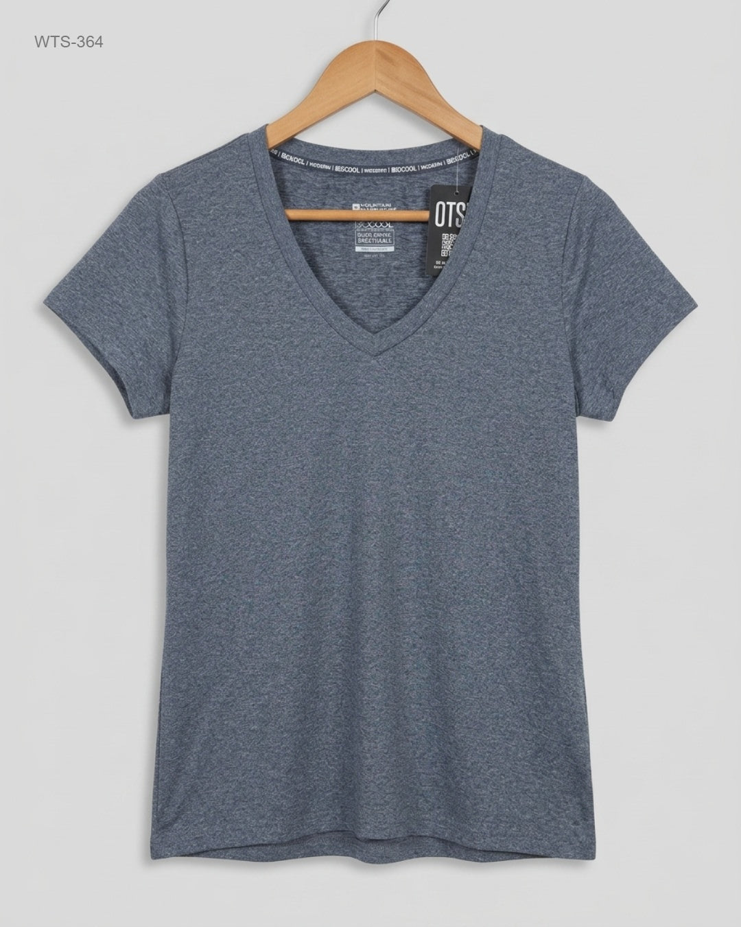 Shop Premium Womens Tshirts by ISOCOOL | Preloved Branded Clothes | Grey Polyester | Womens | OTS Thrift Store Peshawar Pakistan