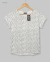 Shop Premium Womens Tshirts by YESSICA | Preloved Branded Clothes | Black & White Polyester | Womens | OTS Thrift Store Lahore Pakistan