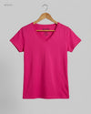 UK Imported secondhand Womens Tshirts - FRUIT OF THE LOOM brand, Pink Cotton, Premium condition, for Womens - Online Thrift Store Karachi Pakistan