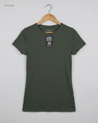 Womens Tshirts | Primark | Preloved Branded | OLIVE GREEN Cotton | Premium | OTS Thrift Store Islamabad Pakistan