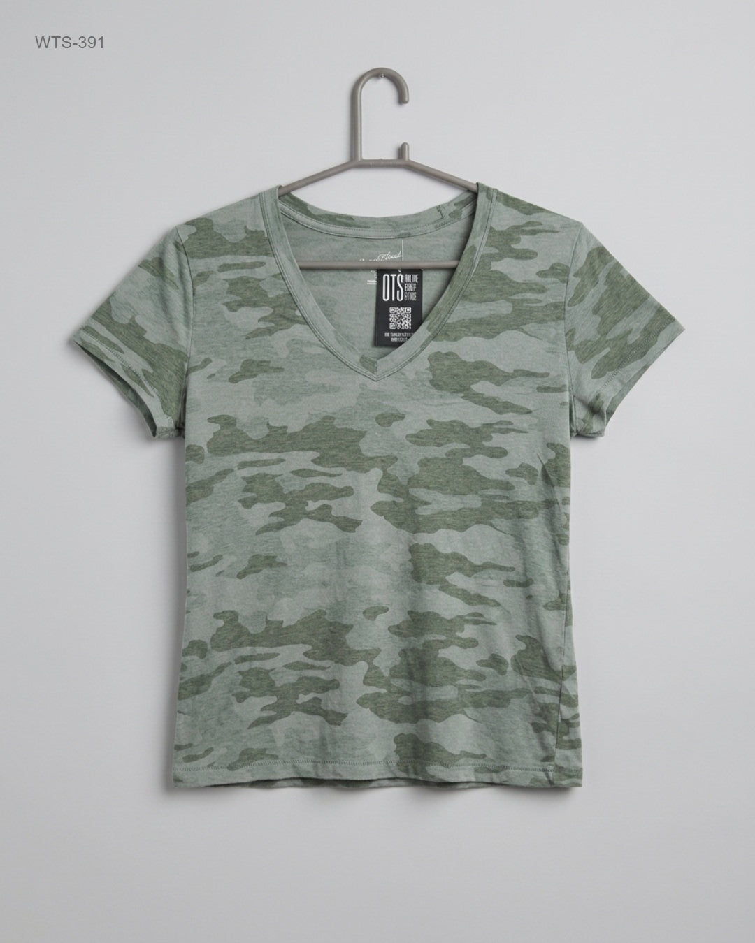 Womens Tshirts | UNIVERSAL THREAD | Preloved Branded | MUD GREEN COTTON | Premium | OTS Thrift Store Lahore Pakistan