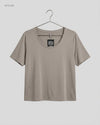 Premium Condition Womens Tshirts | Preloved H&M | Beige GRAY Viscose | Thrift Shop for Womens Peshawar Pakistan | OTS