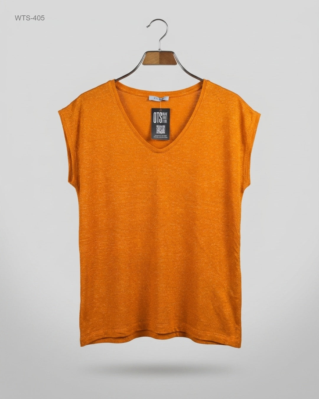 Premium Condition Womens Tshirts | Preloved PIECES | Orange Polyester | Thrift Shop for Womens Peshawar Pakistan | OTS
