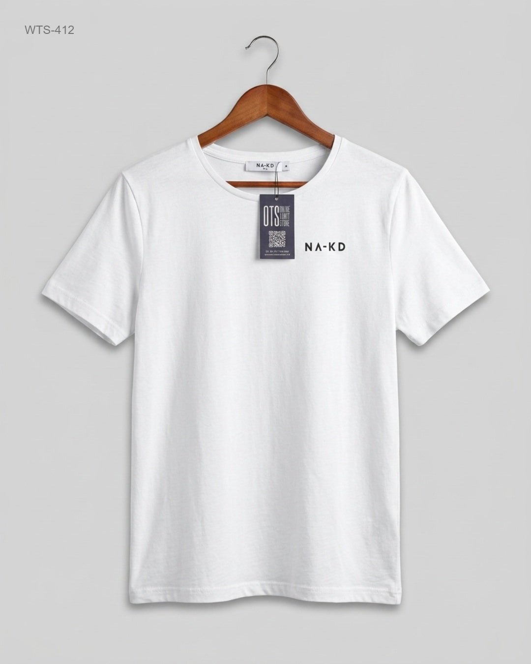 Womens Tshirts | NA-KD | Preloved Branded | White Cotton | Premium | OTS Thrift Store Lahore Pakistan
