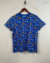 Womens Tshirts | Merry | Preloved Branded | Blue Cotton | Premium | OTS Thrift Store Islamabad Pakistan