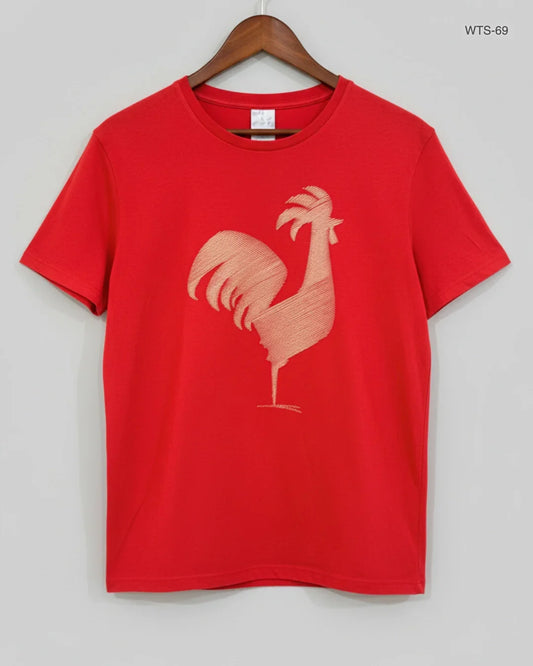 Shop Premium Womens Tshirts by CUT LABEL | Preloved Branded Clothes | Red Cotton | Women | OTS Thrift Store Islamabad Pakistan