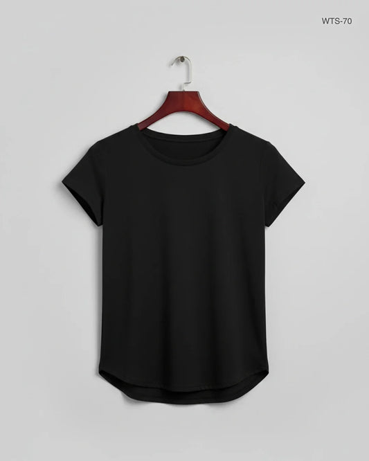 Womens Tshirts | Hello Mello | Preloved Branded | Black Viscose | Premium | OTS Thrift Store Lahore Pakistan