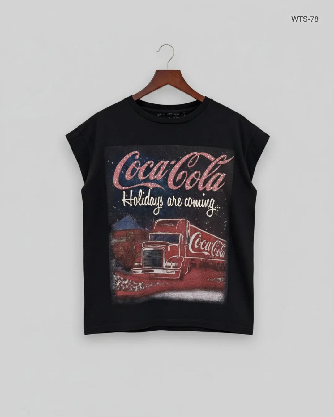 Shop Premium Womens Tshirts by Coca Cola | Preloved Branded Clothes | Black Cotton | Women | OTS Thrift Store Lahore Pakistan