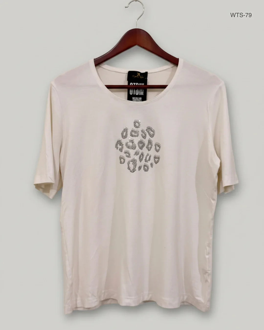 Womens Tshirts | Eugen Klein | Preloved Branded | White Polyester | Premium | OTS Thrift Store Lahore Pakistan