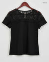 UK Imported secondhand Womens Tshirts - H&M brand, Black Cotton, Premium condition, for Women - Online Thrift Store Lahore Pakistan