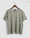 Womens Tshirts | Marks & Spencer | Preloved Branded | Mahndi & White Polyester | Premium | OTS Thrift Store Islamabad Pakistan