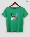 UK Imported secondhand Womens Tshirts - Fransa brand, Green Cotton, Premium condition, for Women - Online Thrift Store Karachi Pakistan