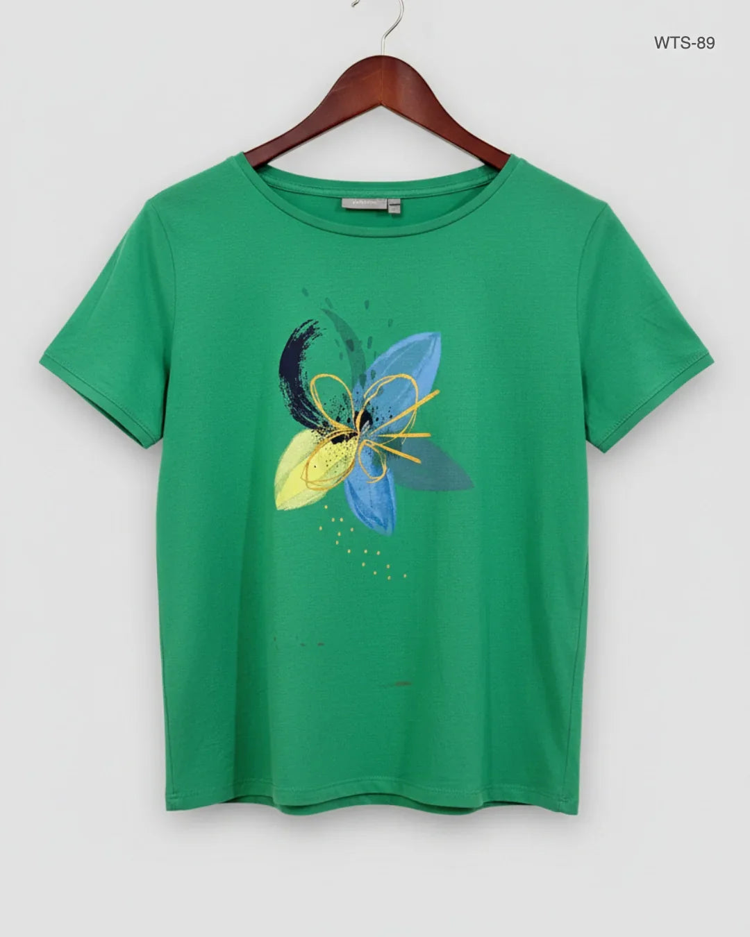 UK Imported secondhand Womens Tshirts - Fransa brand, Green Cotton, Premium condition, for Women - Online Thrift Store Karachi Pakistan