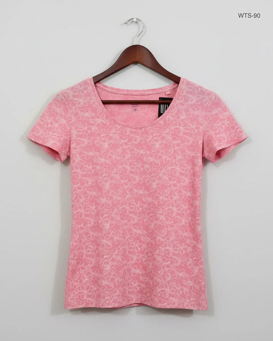 Preloved Premium Womens Tshirts by C&A, Pink Polyester for Women - OTS Thrift Shop Peshawar Pakistan