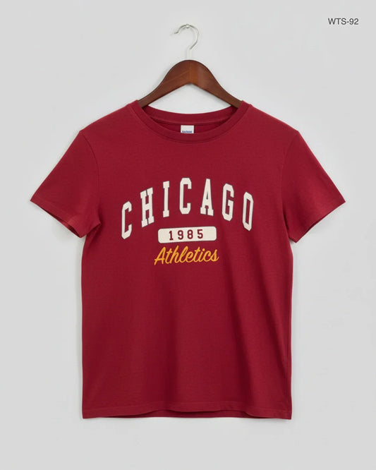 Premium Condition Womens Tshirts | Preloved Primark | Maroon Cotton | Thrift Shop for Women Peshawar Pakistan | OTS