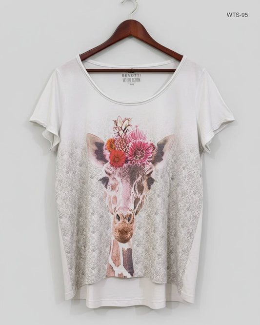 Shop Premium Womens Tshirts by Gina Benotti | Preloved Branded Clothes | White Cotton | Women | OTS Thrift Store Lahore Pakistan