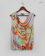 Womens Tshirts | Cassis | Preloved Branded | Multi Polyester | Premium | OTS Thrift Store Islamabad Pakistan