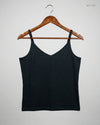 Premium Condition Womens Tank Top | Preloved Cut Label | Black Cotton | Thrift Shop for Womens Karachi Pakistan | OTS