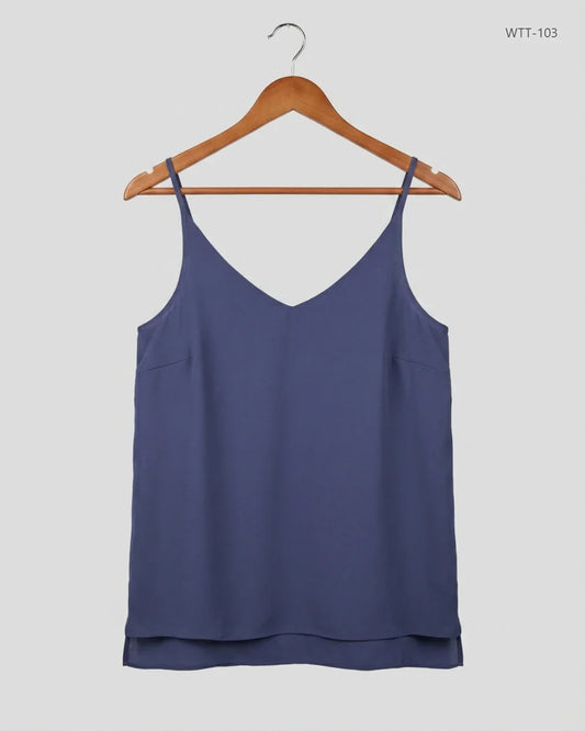 Secondhand Branded Womens Tank Top by George, Blue Polyester fabric, Premium condition, for Womens - Online Thrift Shop Peshawar Pakistan