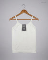 Shop Premium Womens Tank Top by Cut Label | Preloved Branded Clothes | OffWhite Polyester | Womens | OTS Thrift Store Peshawar Pakistan