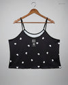 Premium Condition Womens Tank Top | Preloved Cut Label | Black Polyester | Thrift Shop for Womens Karachi Pakistan | OTS