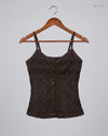 Good Condition Womens Tank Top | Preloved Secret Possessions | Brown Cotton | Thrift Shop for Womens Lahore Pakistan | OTS