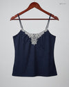 Preloved Premium Womens Tank Top by H&M, Blue Polyester for Womens - OTS Thrift Shop Lahore Pakistan