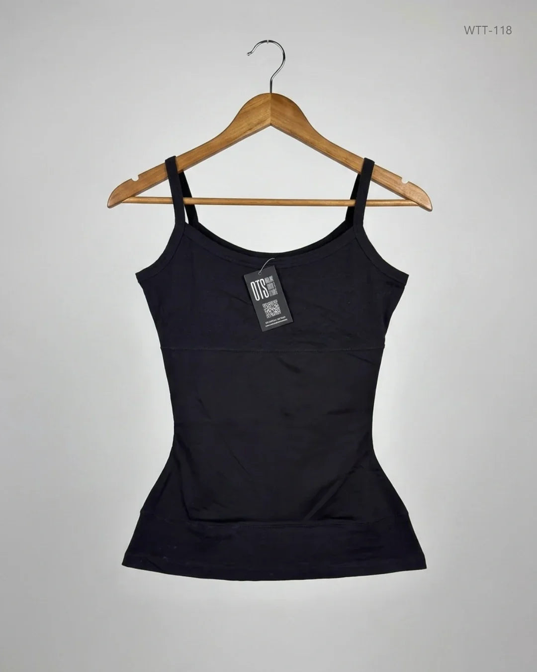 Womens Tank Top | Cut Label | Preloved Branded | Black Cotton | Premium | OTS Thrift Store Peshawar Pakistan