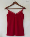 Preloved Premium Womens Tank Top by Marks & Spencer, Red Cotton for Womens - OTS Thrift Shop Islamabad Pakistan