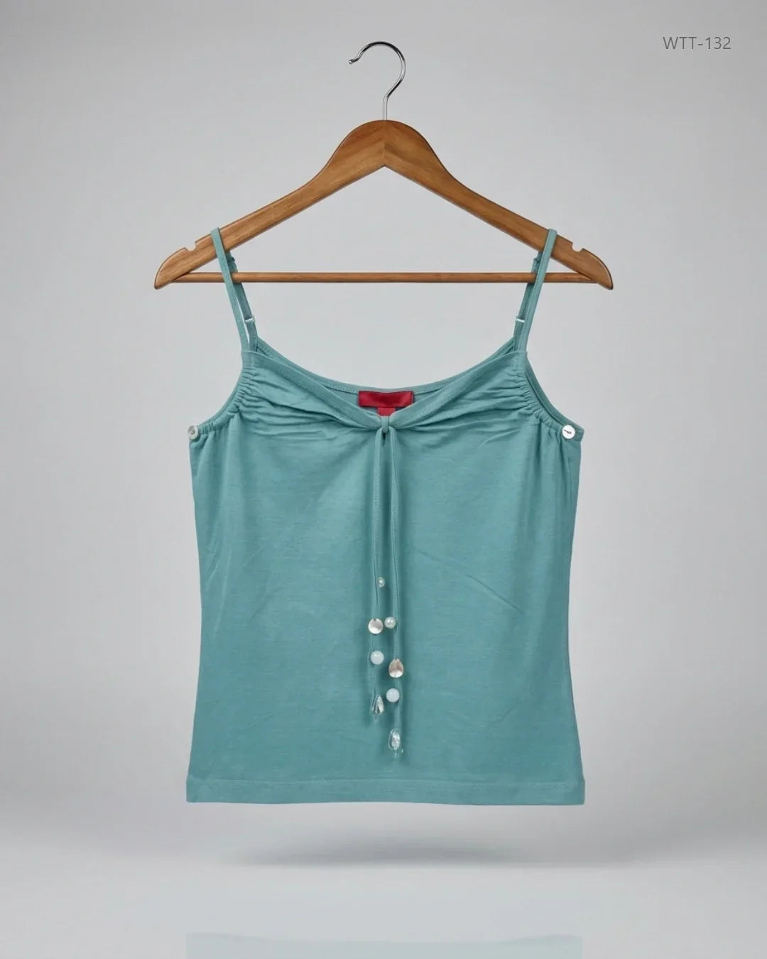 Preloved Premium Womens Tank Top by NICOLE CADINE, Cyan Viscose for Womens - OTS Thrift Shop Peshawar Pakistan