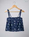 Womens Tank Top | HOLLISTER | Preloved Branded | Blue Polyester | Premium | OTS Thrift Store Karachi Pakistan