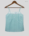 Secondhand Branded Womens Tank Top by TU, Cyan Cotton fabric, Premium condition, for Womens - Online Thrift Shop Islamabad Pakistan