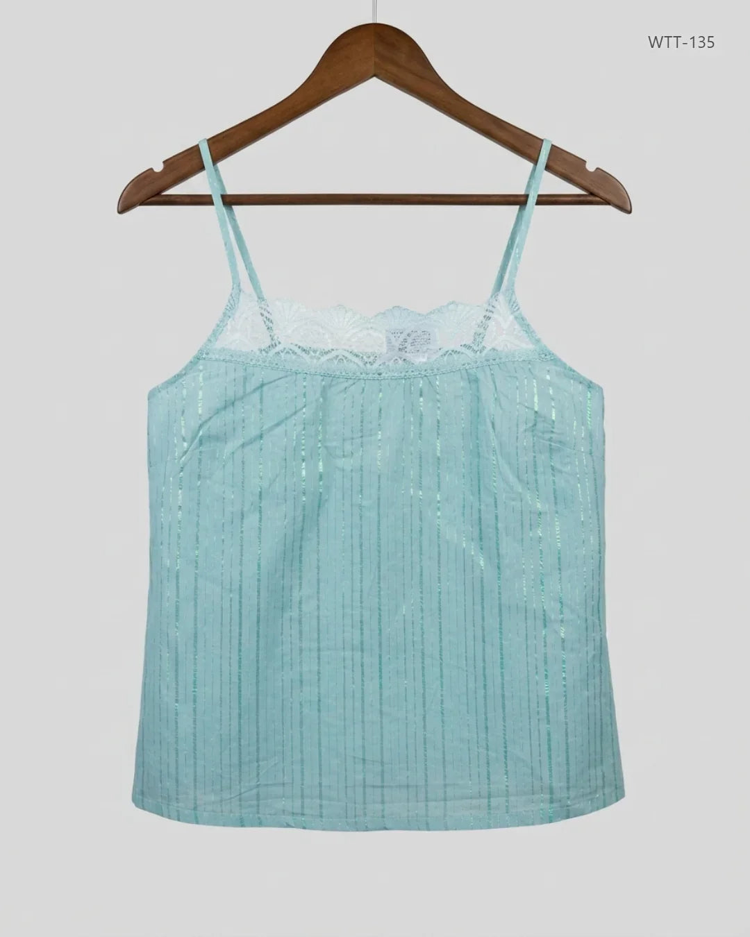 Secondhand Branded Womens Tank Top by TU, Cyan Cotton fabric, Premium condition, for Womens - Online Thrift Shop Islamabad Pakistan