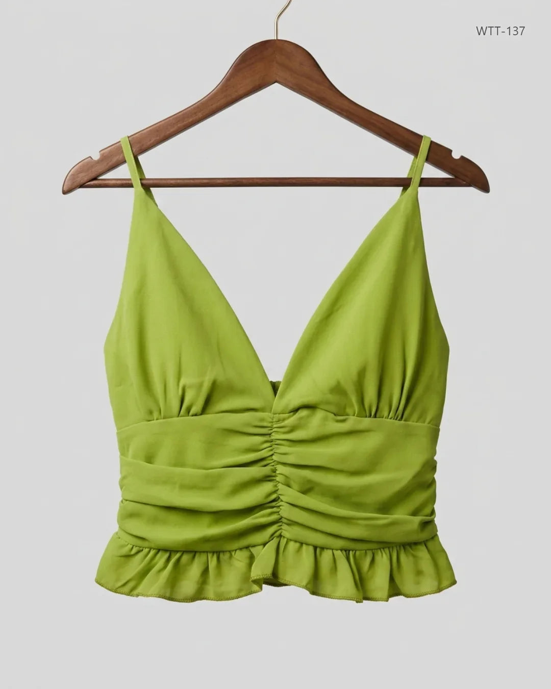 Shop Premium Womens Tank Top by Boohoo | Preloved Branded Clothes | GreenYellow Polyester | Womens | OTS Thrift Store Karachi Pakistan