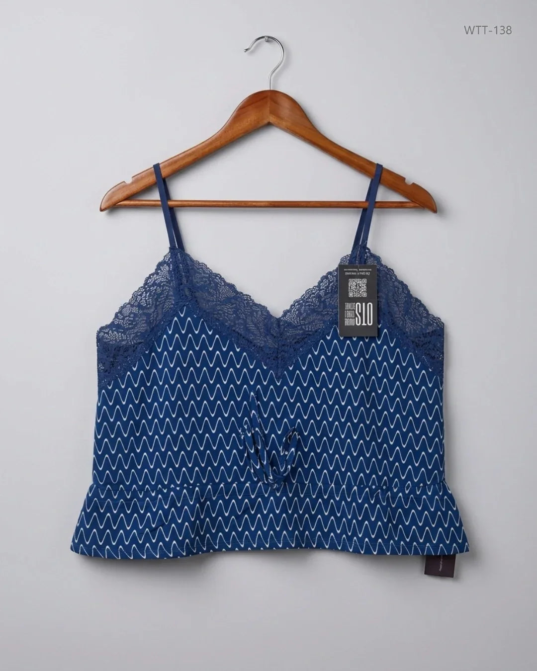 Preloved Premium Womens Tank Top by MISA, Blue Polyester for Womens - OTS Thrift Shop Karachi Pakistan