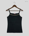 Womens Tank Top | Damart | Preloved Branded | Black Acrylic | Premium | OTS Thrift Store Lahore Pakistan