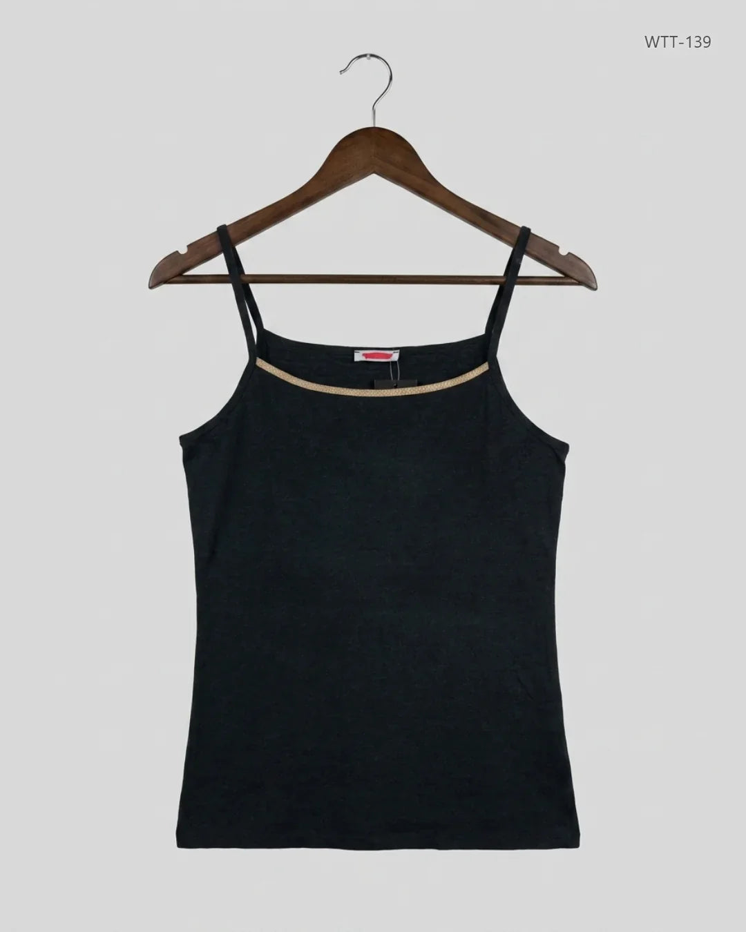 Womens Tank Top | Damart | Preloved Branded | Black Acrylic | Premium | OTS Thrift Store Lahore Pakistan