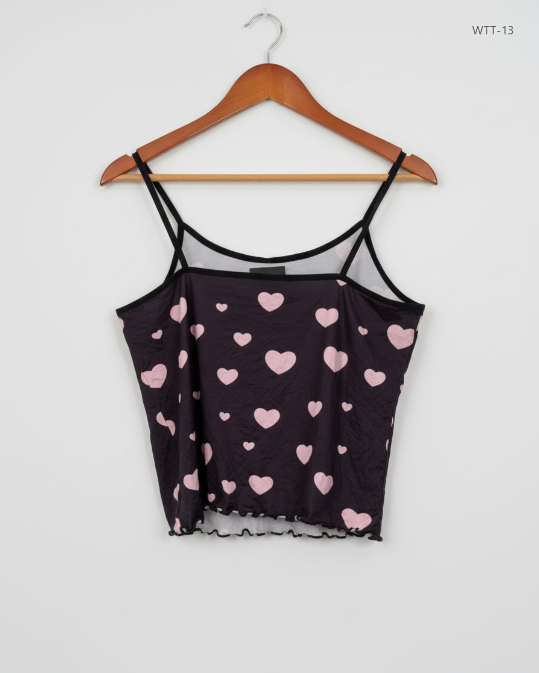 Preloved Premium Womens Tank Top by Unknown, Black Polyester for Womens - OTS Thrift Shop Karachi Pakistan