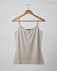 Shop Premium Womens Tank Top by Claudia strater | Preloved Branded Clothes | Beige Viscose | Womens | OTS Thrift Store Lahore Pakistan