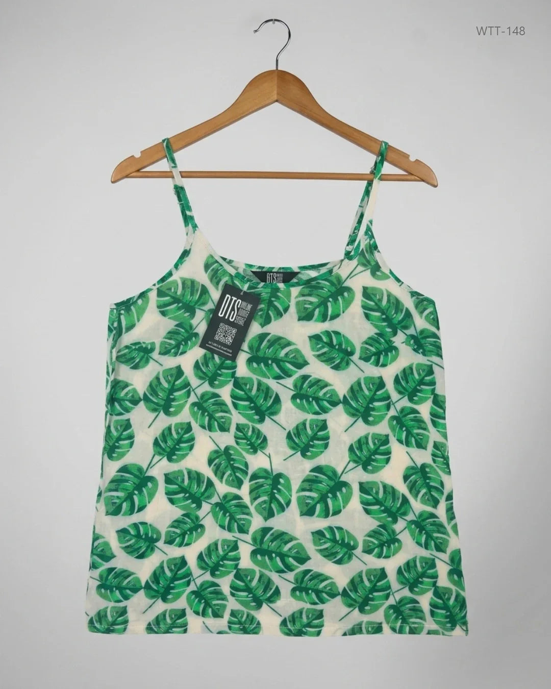 Womens Tank Top | VERO MODA | Preloved Branded | Green Cotton | Premium | OTS Thrift Store Karachi Pakistan