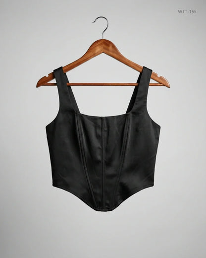 Shop Premium Womens Tank Top by PRETTYLITTLETHING | Preloved Branded Clothes | Black Polyester | Womens | OTS Thrift Store Islamabad Pakistan