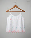 Womens Tank Top | F&F | Preloved Branded | White Cotton | Premium | OTS Thrift Store Lahore Pakistan
