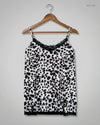 Secondhand Branded Womens Tank Top by Matalan, Black & White Polyester fabric, Premium condition, for Womens - Online Thrift Shop Karachi Pakistan