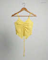 Secondhand Branded Womens Tank Top by Primark, Yellow Polyester fabric, Premium condition, for Womens - Online Thrift Shop Lahore Pakistan