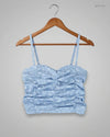 Womens Tank Top | Boohoo | Preloved Branded | SkyBlue Viscose | Premium | OTS Thrift Store Karachi Pakistan