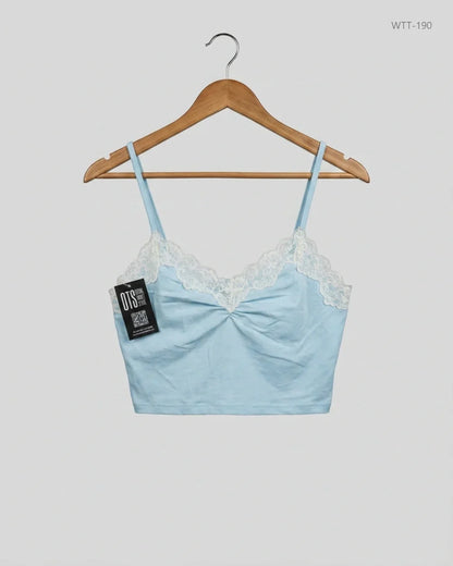 Preloved Premium Plus Womens Tank Top by Shein, SkyBlue Polyester for Womens - OTS Thrift Shop Islamabad Pakistan